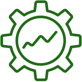 Operations gear performance indicator icon